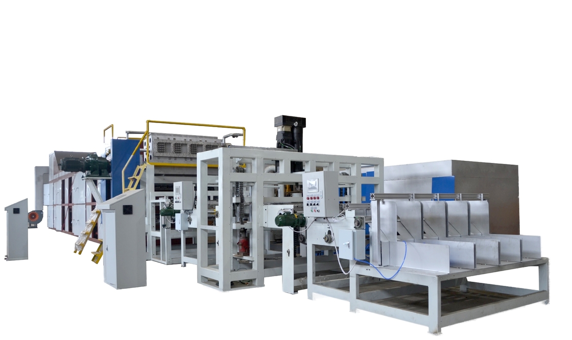 1000~6000枚/時間 7~28m 長さ 卵箱製造機 生産用紙パルプ 鋳造 卵トレイ 機械