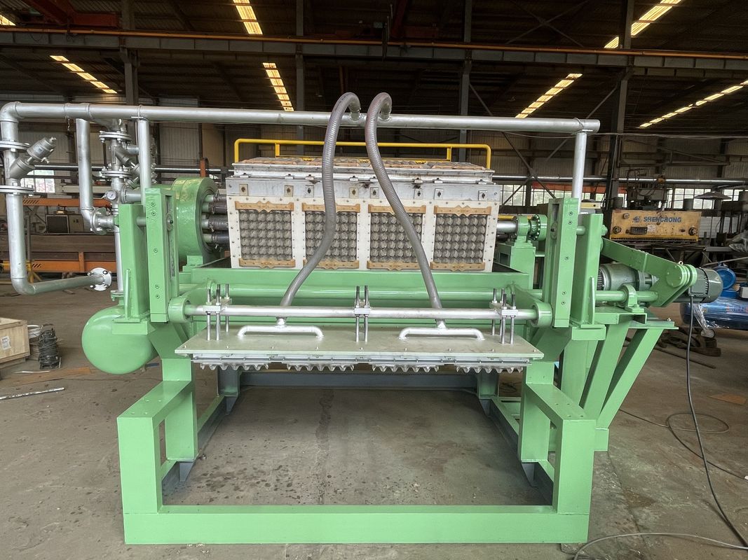 2500-3000個/時 容量 半自動 4*4 金型 卵トレイ製造機 紙パルプ成形 大量生産用