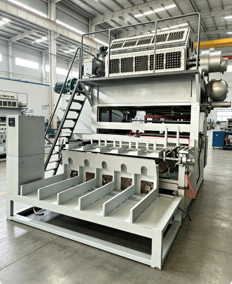 高容量 卵皿 生産ライン 完全パルパー 形成 乾燥 スタッキング システム 時給 5000 枚の紙皿 を 生産