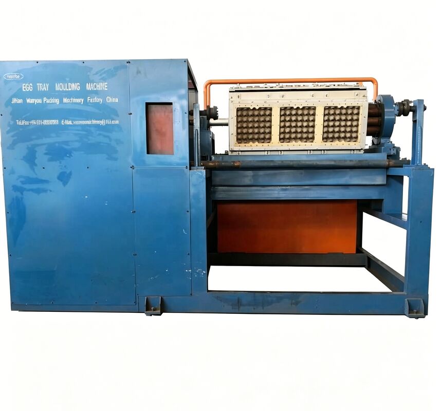 2000-3000pcs/h紙の卵トレイを作る機械 3x4 模具 4*4 模具 卵トレイマシン 成長する工場のための安定した中容量機器のために設計