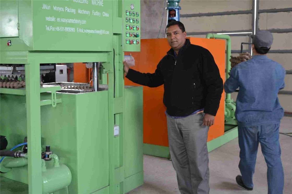 プロフェッショナルリサイクル紙パルプ卵トレイ成形機 卵トレイ生産ライン PLC制御