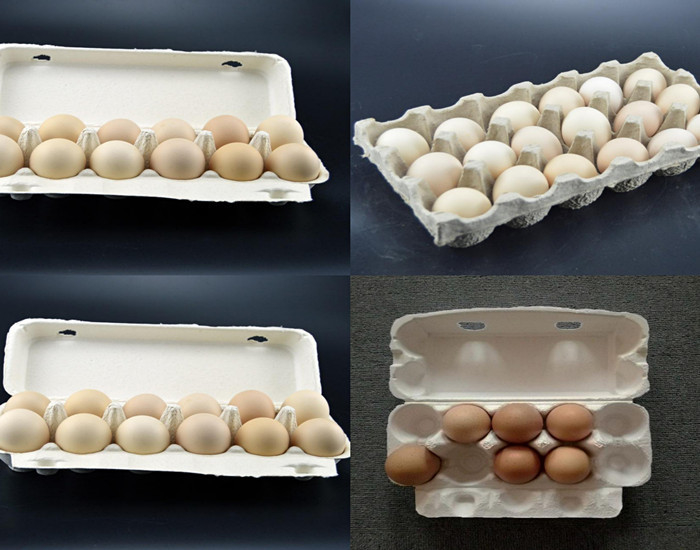 350pcs/h-2500pcs/hを包む卵のための不用なパルプの卵の皿のカートン作成機械