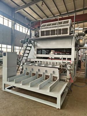 全自動 5000個/h 容量 5*8 金型 ロータリー成形モデル 卵トレイ生産ライン 紙パルプ成形機